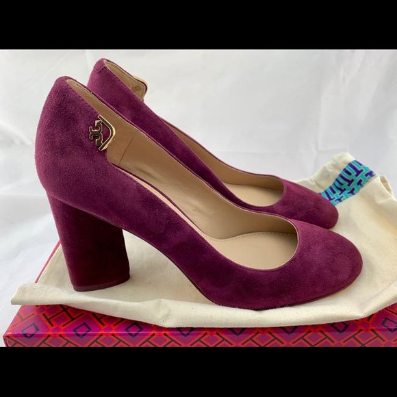Women's Elizabeth Suede High Block Heel Pumps - Picture 6 of 11